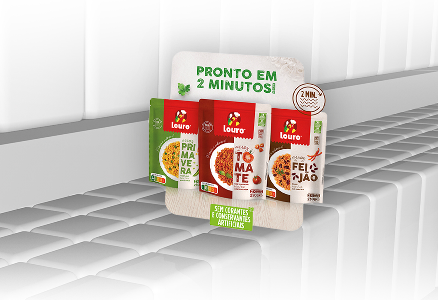 Louro ready meal point-of-sale display